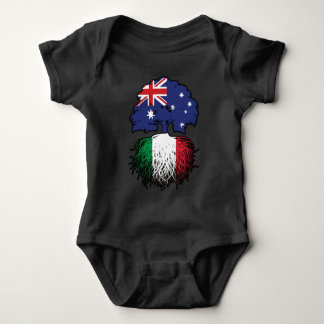 Body Para Bebé Bandera de raíces de árboles australianos italiano