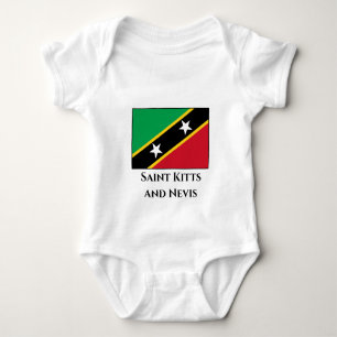 Body Para Bebé Bandera de Saint Kitts y Nevis
