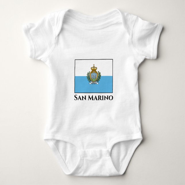 Body Para Bebé Bandera de San Marino (Anverso)