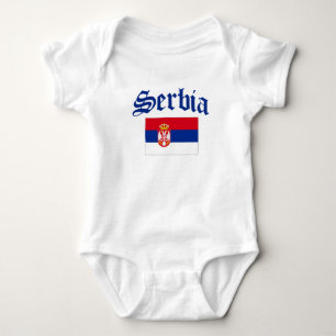 Body Para Bebé Bandera de Serbia