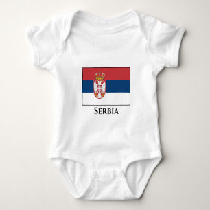 Body Para Bebé Bandera de Serbia (serbia)