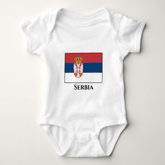 Body Para Bebé Bandera de Serbia (serbia) (Anverso)