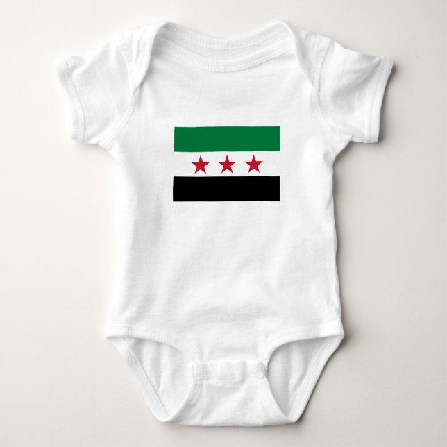 Body Para Bebé Bandera de Siria (Anverso)