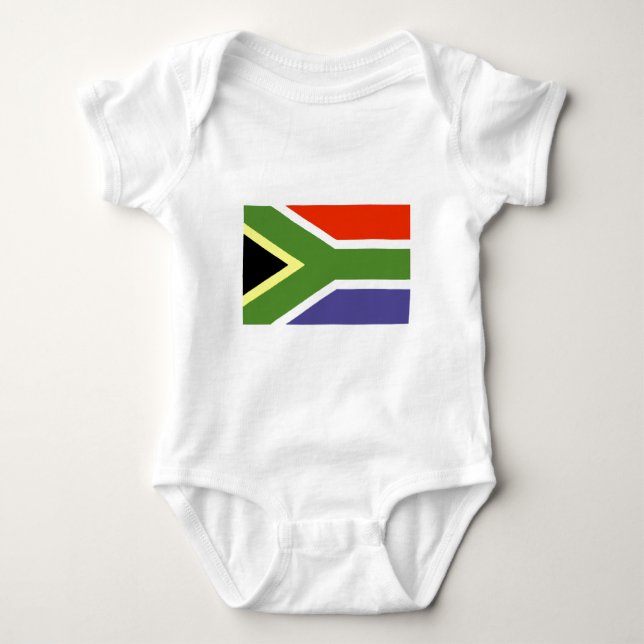Body Para Bebé Bandera de Sudáfrica (Anverso)