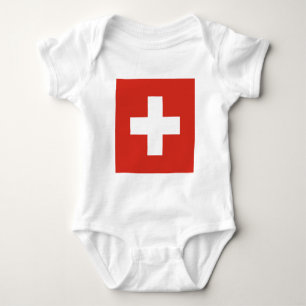 Body Para Bebé Bandera de Suiza - Muere bandera nacional de Schwe