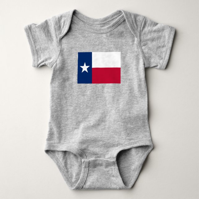 Body Para Bebé Bandera de Texas (Anverso)