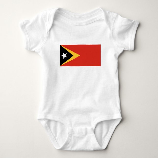 Body Para Bebé Bandera de Timor Oriental (Anverso)
