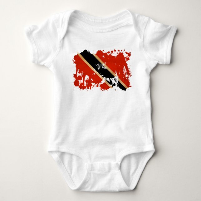 Body Para Bebé Bandera de Trinidad and Tobago (Anverso)