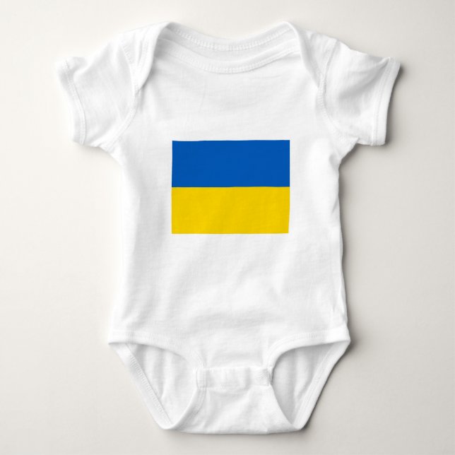 Body Para Bebé Bandera de Ucrania (Anverso)