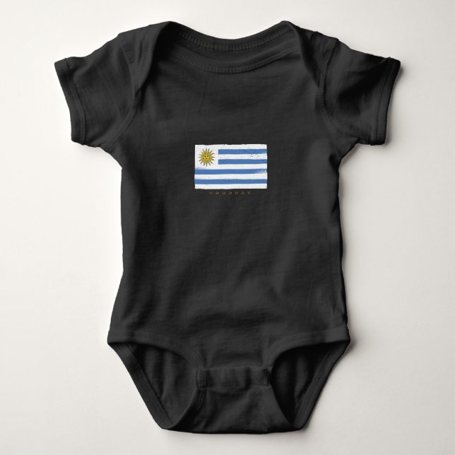 Body Para Bebé Bandera de Uruguay (Anverso)