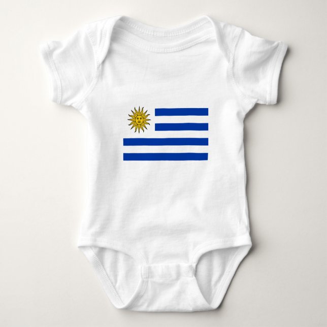 Body Para Bebé Bandera de Uruguay (Anverso)
