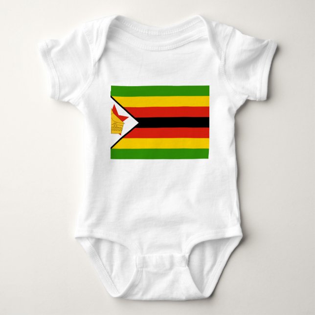 Body Para Bebé Bandera de Zimbabue (Anverso)