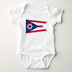 Body Para Bebé Bandera del Estado de Ohio