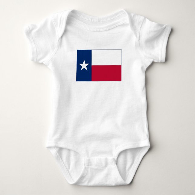 Body Para Bebé Bandera del estado de Texas (Anverso)