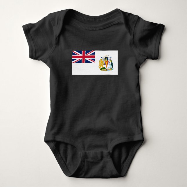 Body Para Bebé Bandera del Territorio Antártico Británico (Anverso)