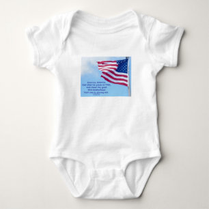 Body Para Bebé Bandera estadounidense Afilador Infantil Patriótic