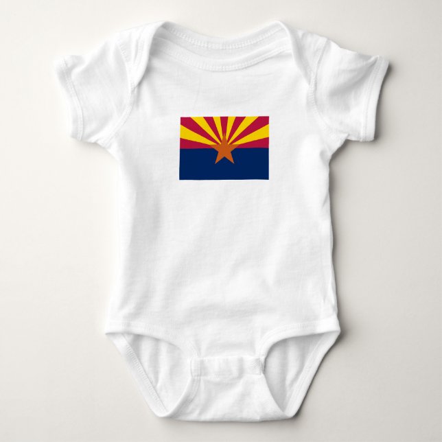 Body Para Bebé Bandera Estatal de Arizona (Anverso)