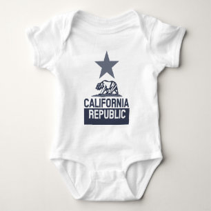 Body Para Bebé Bandera estatal de la REPÚBLICA CALIFORNIA