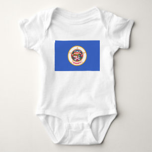 Body Para Bebé Bandera estatal de Minnesota