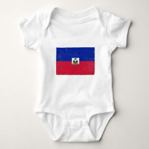 Body Para Bebé Bandera haitiana apenada