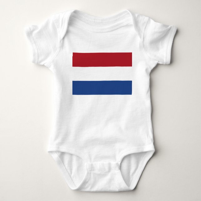 Body Para Bebé Bandera holandesa (Anverso)