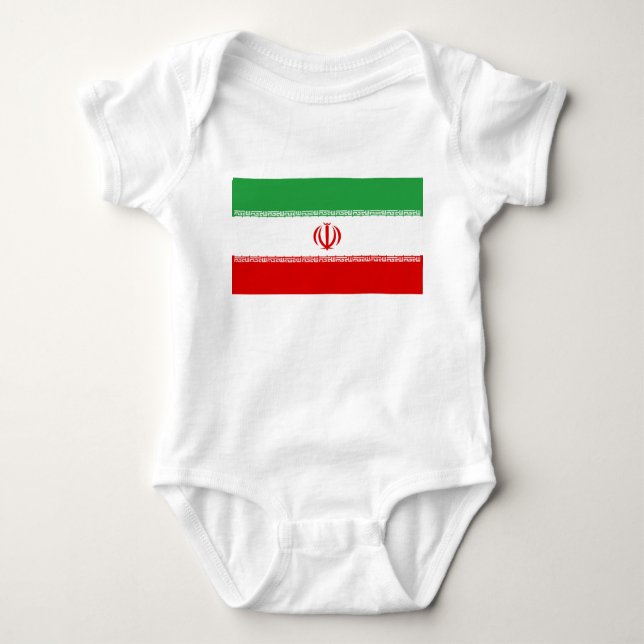 Body Para Bebé Bandera iraní (Irán) (persa) (Anverso)