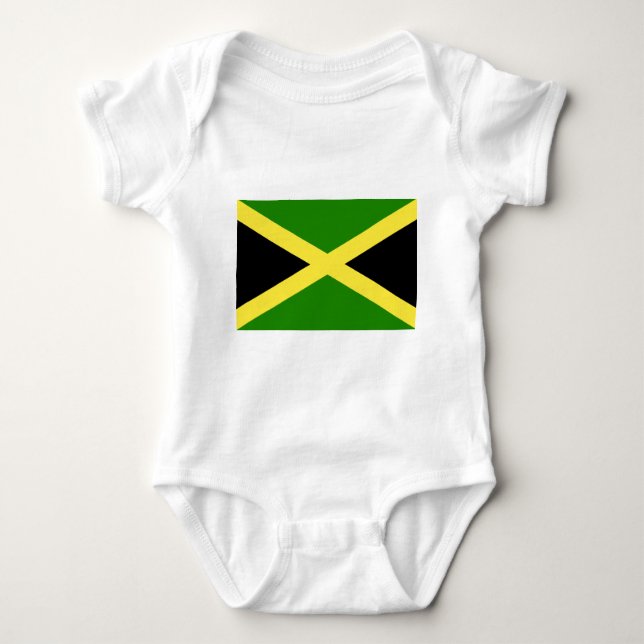 Body Para Bebé Bandera jamaicana (Anverso)