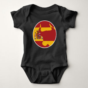 Body Para Bebé Bandera nacional de animales de España Taurus
