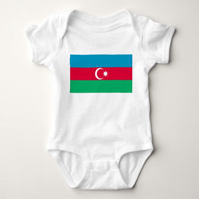Body Para Bebé Bandera nacional de Azerbaiyán (Anverso)