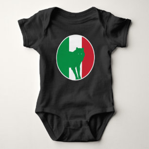 Body Para Bebé Bandera nacional italiana del lobo de Italia