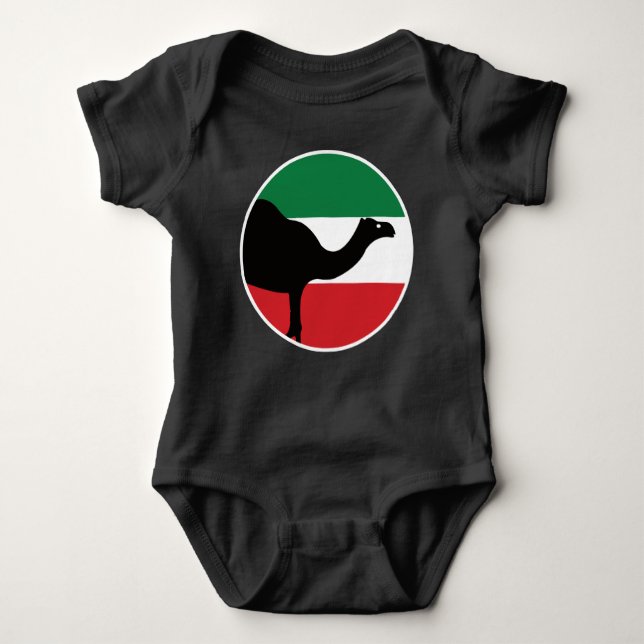 Body Para Bebé Bandera nacional kuwaití para animales (Anverso)