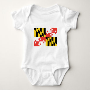 Body Para Bebé Bandera oficial del estado de Maryland
