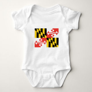 Body Para Bebé Bandera oficial del estado de Maryland