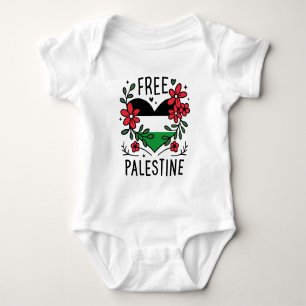 Body Para Bebé Bandera palestina libre