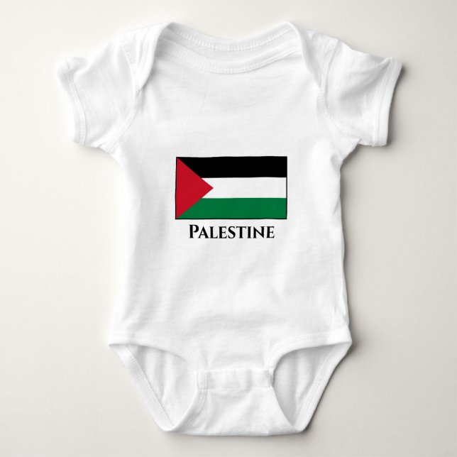 Body Para Bebé Bandera palestina (palestina) (Anverso)