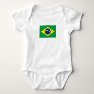 Body Para Bebé Bandera Patriótica de Brasil