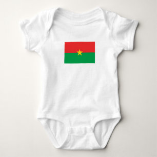 Body Para Bebé Bandera patriótica de Burkina Faso