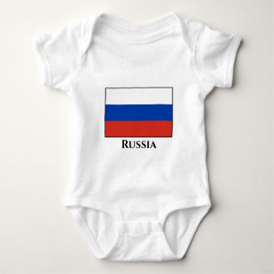 Body Para Bebé Bandera rusa (rusa)