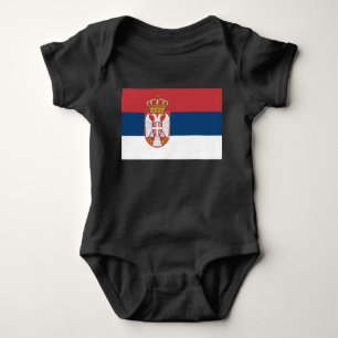 Body Para Bebé Bandera serbia