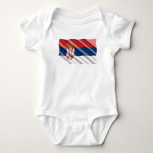 Body Para Bebé Bandera serbia