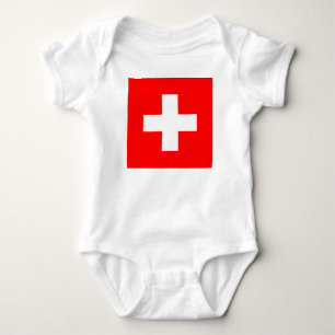 Body Para Bebé Bandera suiza (Suiza)