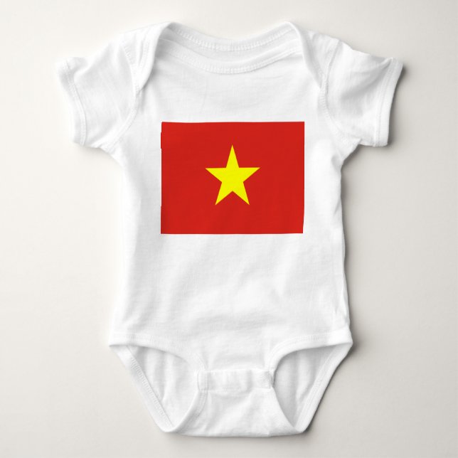 Body Para Bebé Bandera vietnamita (Vietnam) (Anverso)