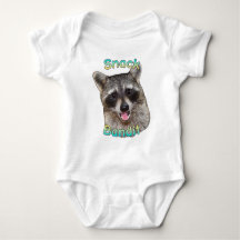 Bañera De Snack Bandit Funny Raccoon Baby Bodysuit
