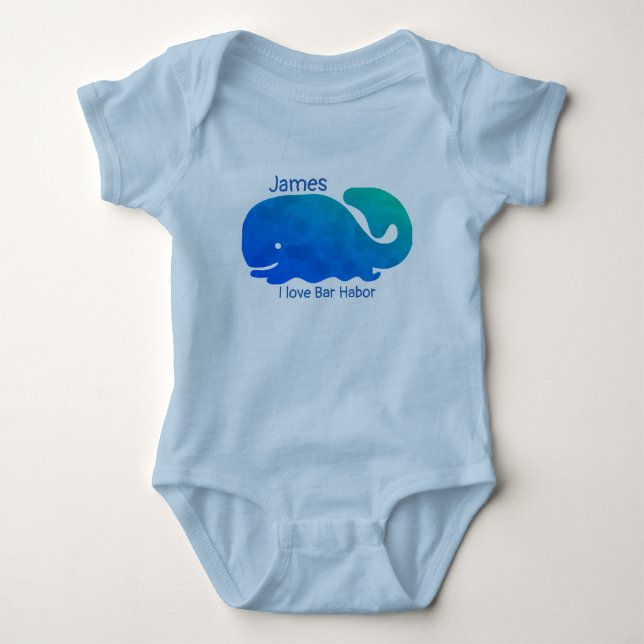 Body Para Bebé Bar Harbour Maine Baby Bodysuit (Anverso)