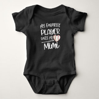 Body Para Bebé Barco de béisbol Cute Béisbol Mimi Gift