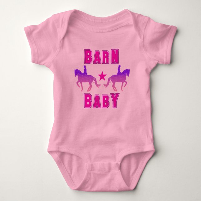 Body Para Bebé Barn Baby Girl Dressage (Anverso)