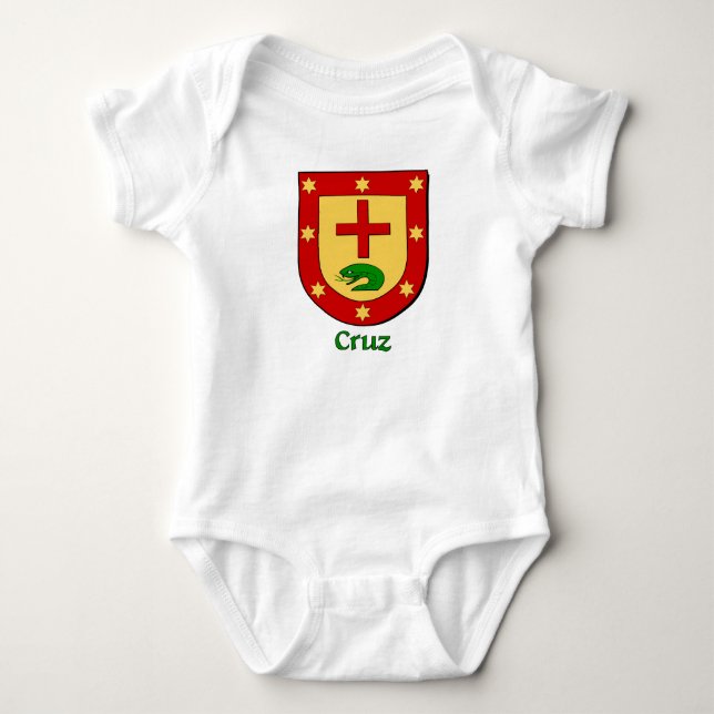 Body Para Bebé Barrera infantil Cruz Family Shield (Anverso)