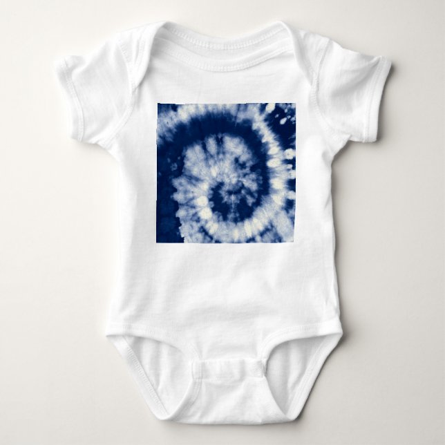 Body Para Bebé Barrido índigo, tintes, bohemias. (Anverso)