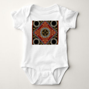 Body Para Bebé Barroco dorado: Ilustracion griego Motif.