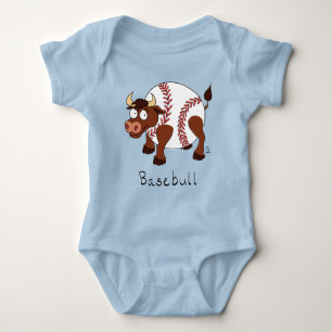 Body Para Bebé Basebull Béisbol Bull Kid's Baby Bodysuit T-Shirt